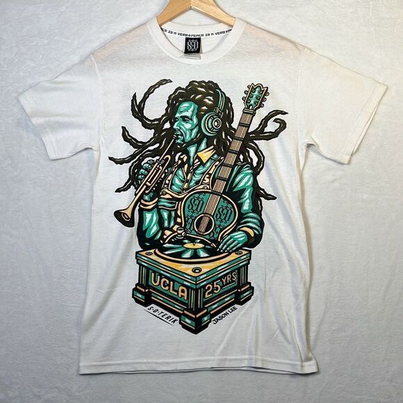 S.O. Terik Art Collective "UCLA‎ JASON LEE “ reggae concert T-shirt- women Small - Picture 1 of 6